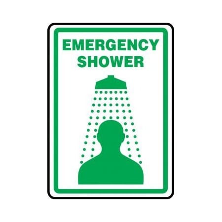 SAFETY SIGN EMERGENCY SHOWER MFSD519VS